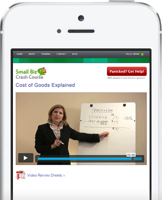 Take Small Biz Crash Course anywhere